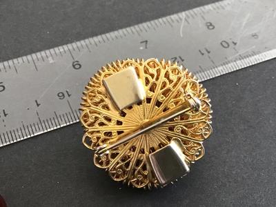 Vintage Necklace with Brooch Removable I Believe They Are Bakelite. Not sure