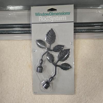 LOT 27Z: Full Size Bed Frame and Curtain Rod