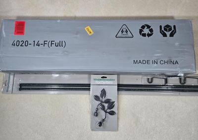 LOT 27Z: Full Size Bed Frame and Curtain Rod