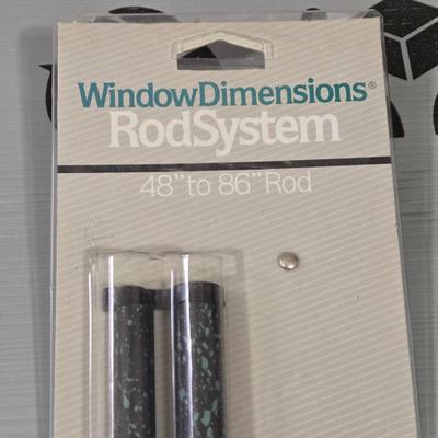 LOT 27Z: Full Size Bed Frame and Curtain Rod