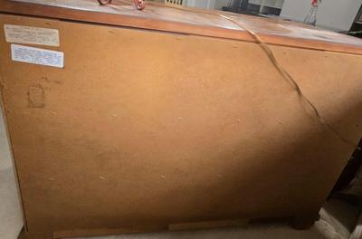 LOT 28Z: Small Dresser and Lamp