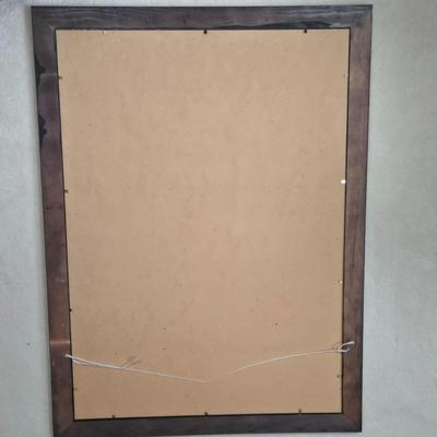 LOT 29Z: Woman with Umbrella in Front of a Hat Shop Print and Mary Engelbreit Here Is My Heart Weighted Fabric Doll