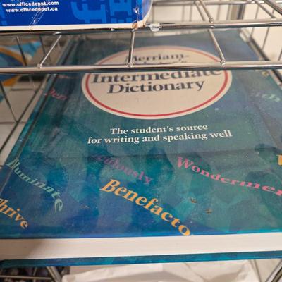 LOT 30Z: Home Office Supplies, Self Help Books, Shelving, and More