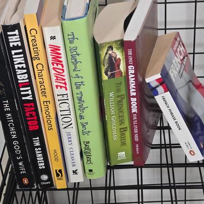 LOT 30Z: Home Office Supplies, Self Help Books, Shelving, and More