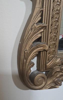 LOT 31X: Nightstand and Decorative Mirror