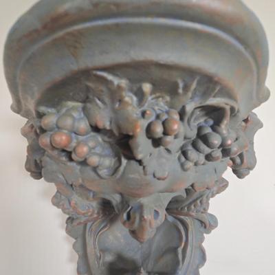 LOT 35Y: Decorative Wall Sconce Shelf and Bust Sculpture
