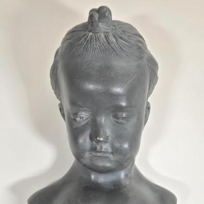 LOT 35Y: Decorative Wall Sconce Shelf and Bust Sculpture