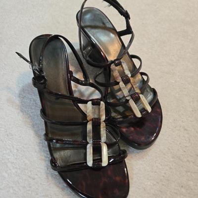 LOT 40X: Young Ladies Closet Lot Including Shoe Shelf, White Sweater Shelf, Shoes, Formal Dresses, Plastic Drawer Unit, Boots, and More