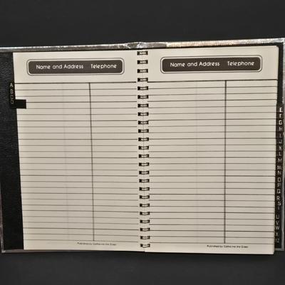 LOT 81X: School Supplies Including Denim Binder, Folder, Note Pads, Address Book, and More