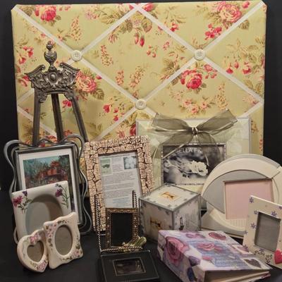 LOT 83X: Picture Board, Frames, Albums, Easels, and More