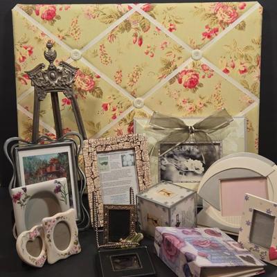 LOT 83X: Picture Board, Frames, Albums, Easels, and More