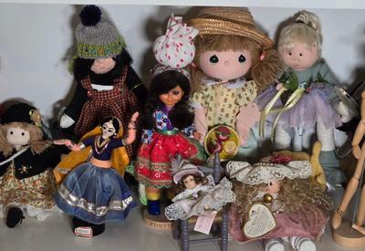 LOT 85X: Large Dollie Lot Including Seymour Mann, Precious Moments Dolls and More