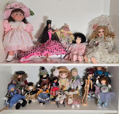 LOT 85X: Large Dollie Lot Including Seymour Mann, Precious Moments Dolls and More