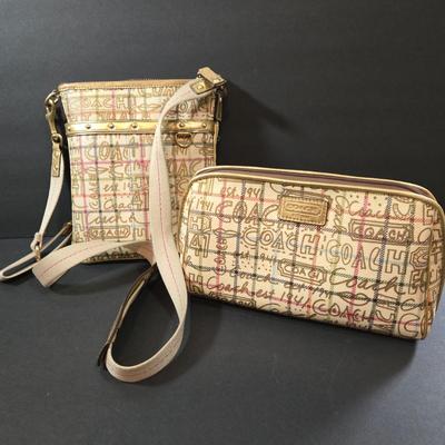 LOT 87X: Coach Cross Body Bag and Clutch