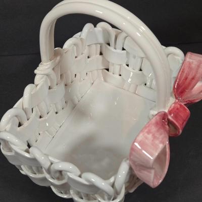 LOT 91X: Ceramic Basket, Snow Globe, Coin Banks, and More