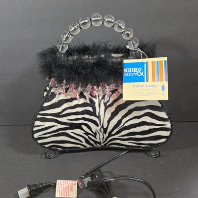 LOT 93X: Tween Vanity Set Including Purse Lamp, Eiffel Tower, and More