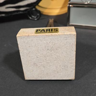 LOT 93X: Tween Vanity Set Including Purse Lamp, Eiffel Tower, and More