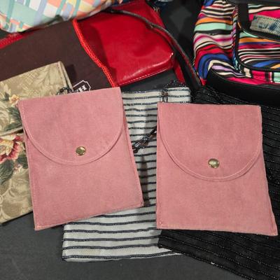LOT 97X: Multiple Hand Bags, Coin Purses, and More