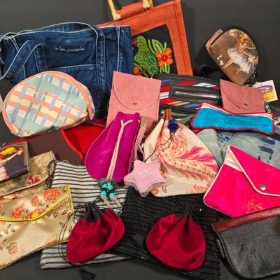 LOT 97X: Multiple Hand Bags, Coin Purses, and More