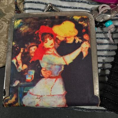 LOT 97X: Multiple Hand Bags, Coin Purses, and More