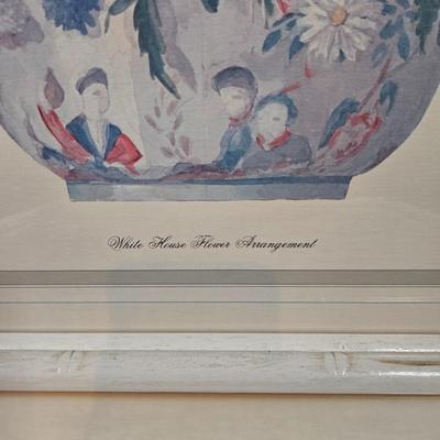 LOT 98X: Flower Prints Including Two White House Flower Arrangements