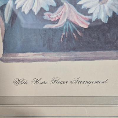 LOT 98X: Flower Prints Including Two White House Flower Arrangements