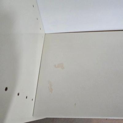 LOT 99X: Two White Shelving Units with Adjustable Shelves