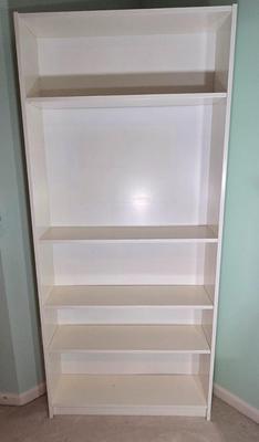 LOT 99X: Two White Shelving Units with Adjustable Shelves