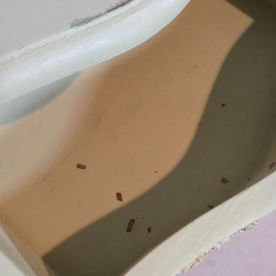 LOT 100X: Rocking Chair with Pads, Side Table with Cabinet, and Lamp