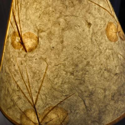 LOT 100X: Rocking Chair with Pads, Side Table with Cabinet, and Lamp