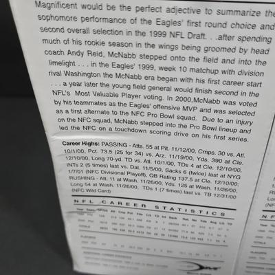 LOT 105Z: Eight Away Jersey Donovan McNabb Bobble Heads NIB