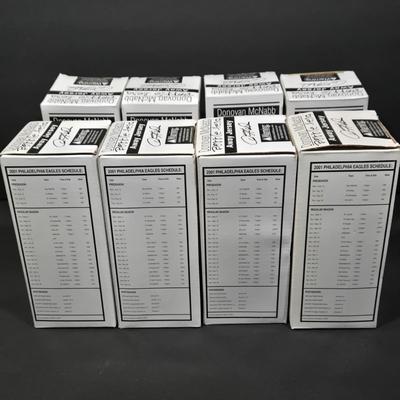 LOT 105Z: Eight Away Jersey Donovan McNabb Bobble Heads NIB