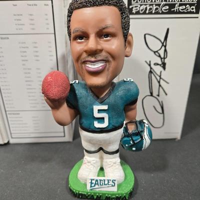 LOT 106Z: Nine Away Jersey Donovan McNabb Bobble Heads NIB