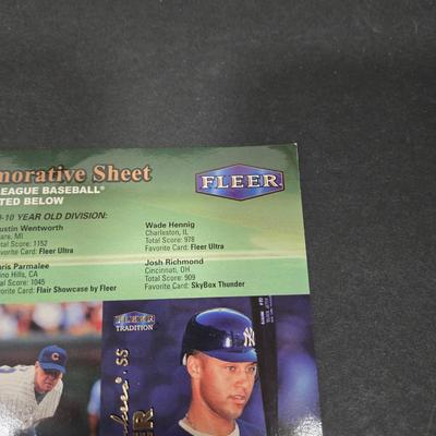 LOT 106Z: Five Fleer 1999 Diamond Skills Commemorative Sheets and Four Premier NFL Edition Uncut Sheets