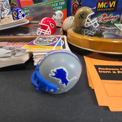 LOT 109Z: Sports Memorabilia Collector's Jackpot Including Wheaties Boxes, Assorted Cards, Bobble Head, and More