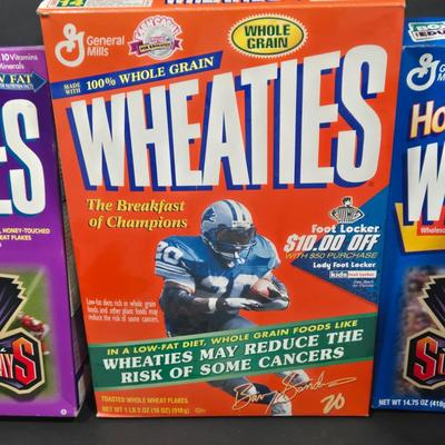 LOT 109Z: Sports Memorabilia Collector's Jackpot Including Wheaties Boxes, Assorted Cards, Bobble Head, and More