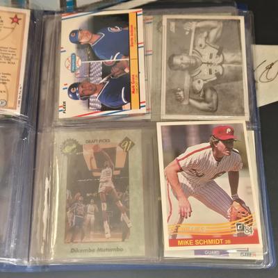 LOT 110Z: Assorted Sports Fan's Collectibles Including Penants, Cards, and More