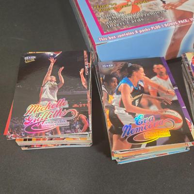LOT 111Z: Fleer WNBA and Assorted NBA Collectible Cards