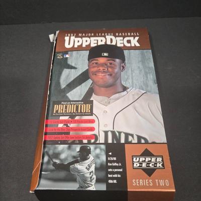 LOT 112Z: Three Upper Deck Boxes and Shoe Box Filled with Baseball Cards