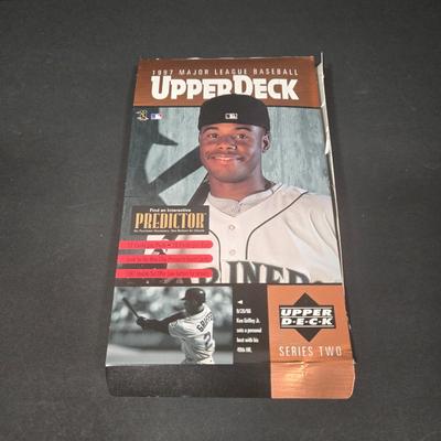 LOT 112Z: Three Upper Deck Boxes and Shoe Box Filled with Baseball Cards