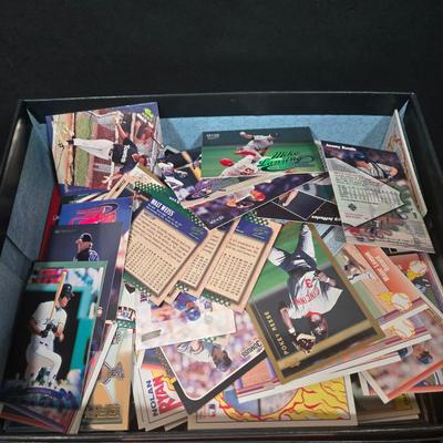 LOT 112Z: Three Upper Deck Boxes and Shoe Box Filled with Baseball Cards