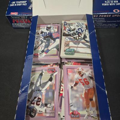 LOT 114Z: Four Boxes of 1993 Pro Set Power Football Trading Cards