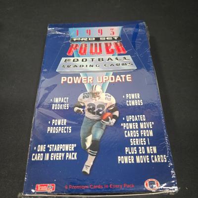 LOT 116Z: Four Unopened Boxes 1993 Pro Set Power Football Trading Cards