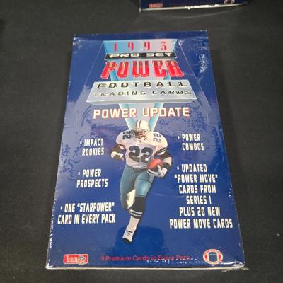 LOT 116Z: Four Unopened Boxes 1993 Pro Set Power Football Trading Cards