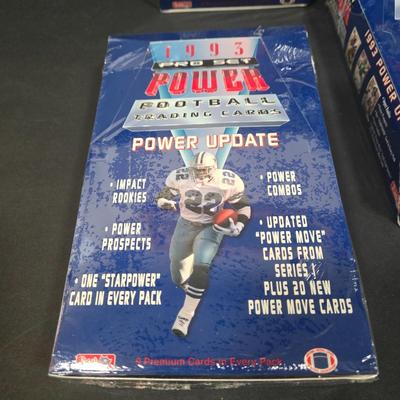 LOT 116Z: Four Unopened Boxes 1993 Pro Set Power Football Trading Cards