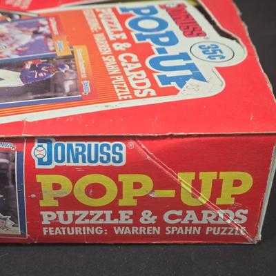LOT 116Z: Pacific Baseball Legends Trading Cards and Donruss Pop Up Puzzle and Cards / Many Unopened Packs