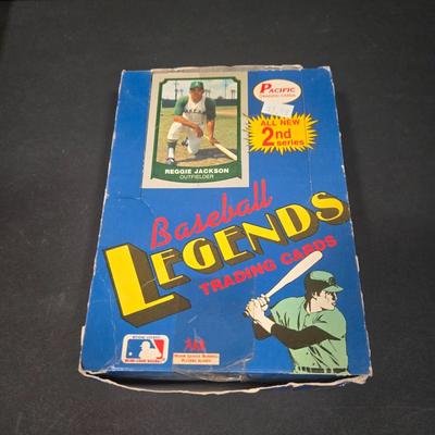 LOT 116Z: Pacific Baseball Legends Trading Cards and Donruss Pop Up Puzzle and Cards / Many Unopened Packs