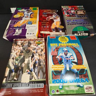 LOT 152: Variety of Boxes of Football Trading Cards