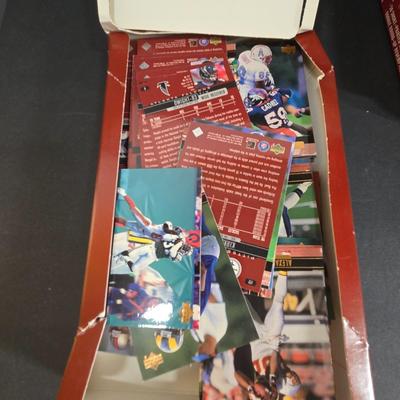 LOT 152: Variety of Boxes of Football Trading Cards