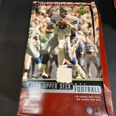 LOT 152: Variety of Boxes of Football Trading Cards